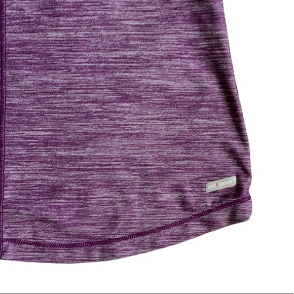 Danskin Strappy Heathered Maroon Workout Tank Top Size Medium - Picture 9 of 9